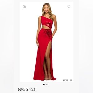 Sherri Hill Red Prom Dress #55421